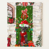 Geweldige Dane Dog-kerst Planner (Achterkant)