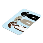 Geweldige Dane Dogs Magneet (Linkerzijde)