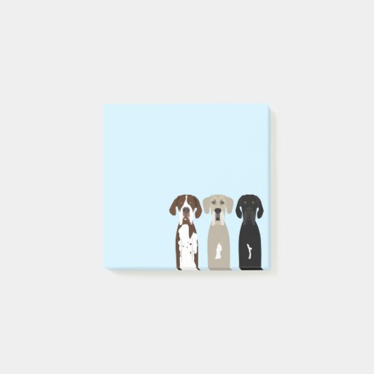 Geweldige Dane Dogs Post-it® Notes (Voorkant)