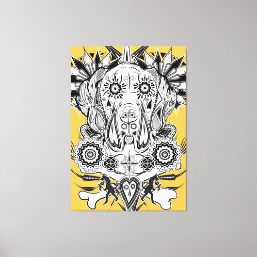 Geweldige Dane Extremo Canvas Afdruk (Voorkant)