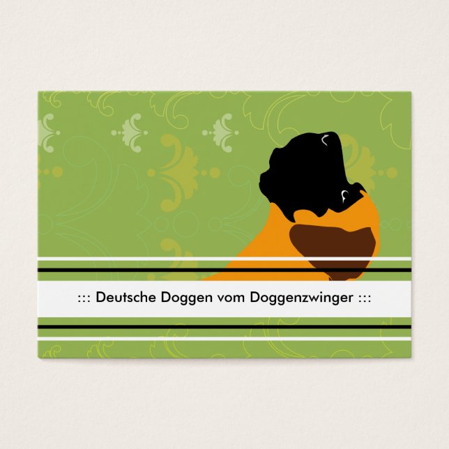 Geweldige Dane flawn Visitekaartje (Voorkant)