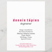 Geweldige Dane Flyer (Achterkant)