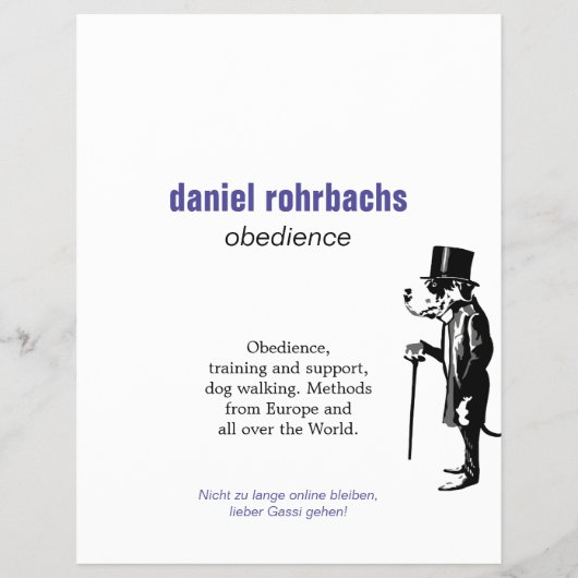 Geweldige Dane Flyer (Achterkant)