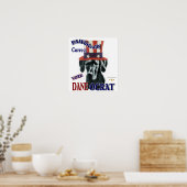 Geweldige Dane Gifts Poster (Keuken)