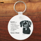 Geweldige Dane Gifts Sleutelhanger (Voorkant)