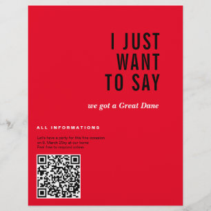 Geweldige Dane kondigt kaarten aan