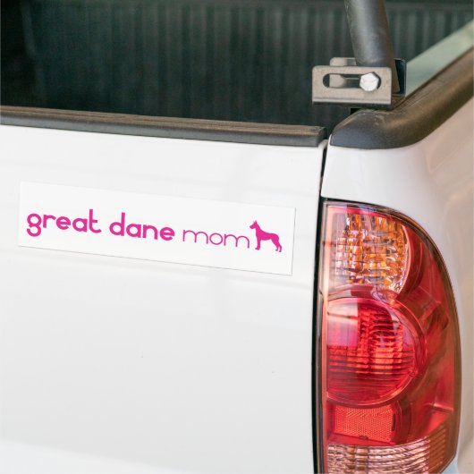 Geweldige Dane mama Bumpersticker (Op Truck)