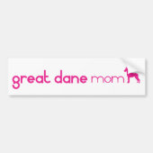 Geweldige Dane mama Bumpersticker (Voorkant)