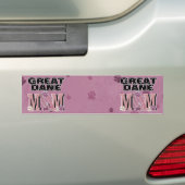 Geweldige Dane MOM Bumpersticker (Op auto)
