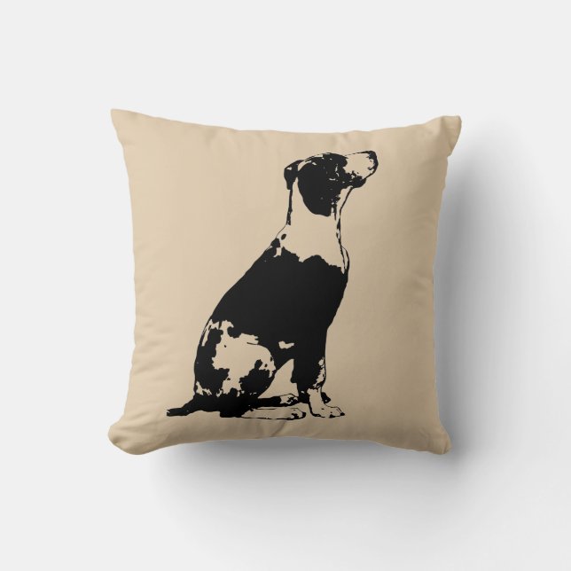 Geweldige Dane Pillow Kussen (Voorkant)