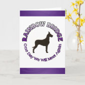 GEWELDIGE DANE RAINBOW BRIDGE SYMPATHIE KAART (Gele Bloem)