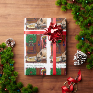 Geweldige Dane wacht op Kerstmis Cadeaupapier