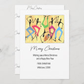 Geweldige Dans Kerstvakantie Kaart (Voorkant / Achterkant)