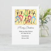 Geweldige Dans Kerstvakantie Kaart (Staand voorkant)