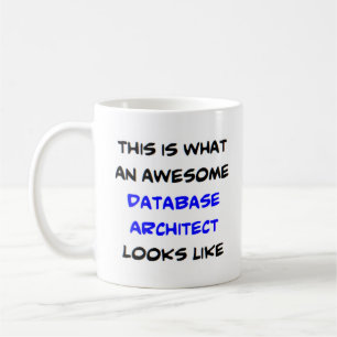 geweldige databasearchitect koffiemok