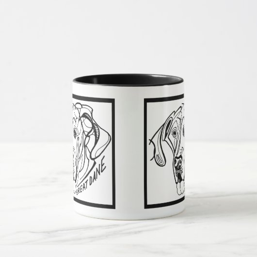 Geweldige ddadige dog mok (Midden)