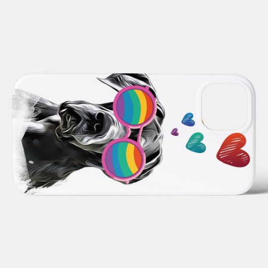 Geweldige ddadige hond met hartstocht Valentijnsda Case-Mate iPhone Case (Achterkant (horizontaal))