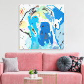 Geweldige ddraafdruk canvas afdruk (Insitu (Woonkamer))