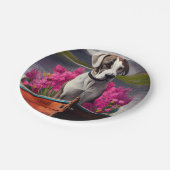 Geweldige Deen op een peddel: een Schilderachtig a Papieren Bordje (Gekanteld)