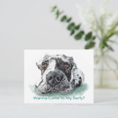 Geweldige dgestapte in Merle Kaart (Staand voorkant)