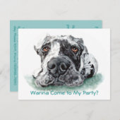 Geweldige dgestapte in Merle Kaart (Voorkant / Achterkant)