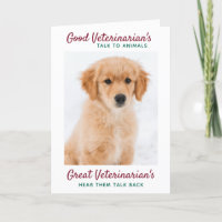 Geweldige dierenarts foto van kerstfoto personalis