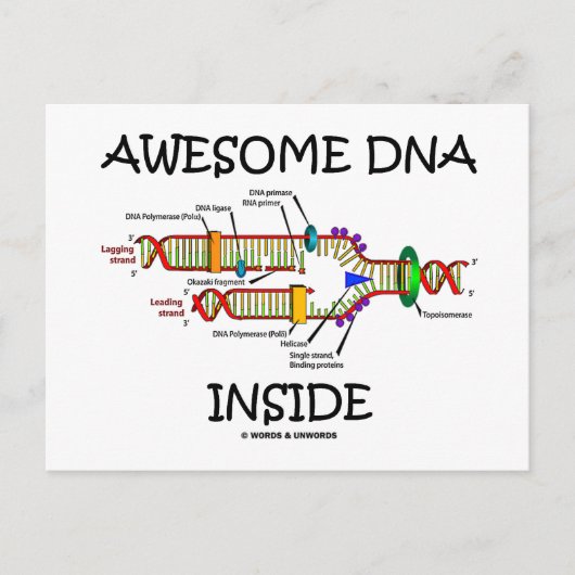 Geweldige DNA Inside Briefkaart (Voorkant)