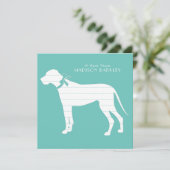 Geweldige dog-pop bedankkaart (Staand voorkant)