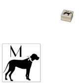 Geweldige dog-pop 	rubberstempel (Gestempeld)