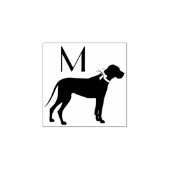 Geweldige dog-pop 	rubberstempel (Afrduk)