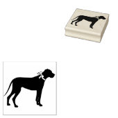 Geweldige dog-pop 	rubberstempel (Gestempeld)