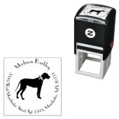 Geweldige dog-pop  zelfinktende stempel (In situ)