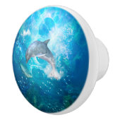 Geweldige dolfijn keramische knop (Rechts)