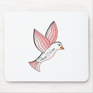 Geweldige Dove voor vrede en liefde Muismat