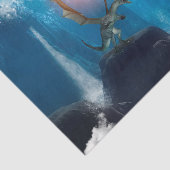 Geweldige draak in de nacht tissuepapier (Detail)