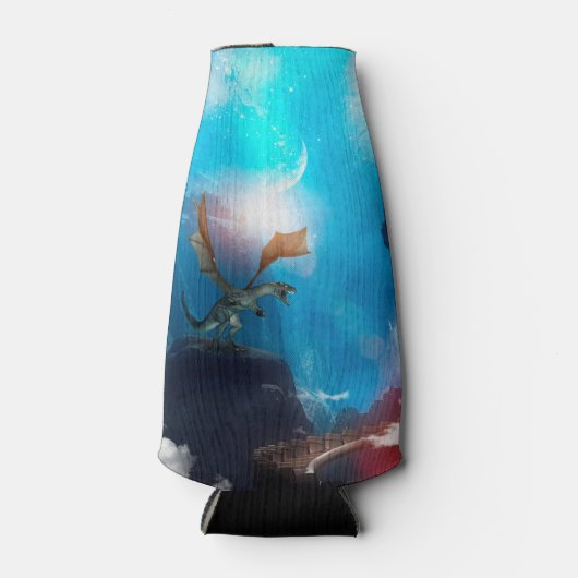 Geweldige draak met watervallen flesjeskoeler (Voorkant)