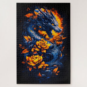 Geweldige drakenpuzzel legpuzzel