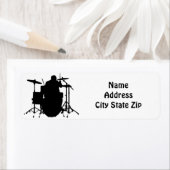 *GEWELDIGE DRUMMER'S* RETOURADRESLABELS ETIKET (Insitu)