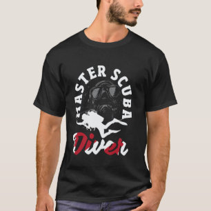 Geweldige Duikmaster Scuba-duiker Neer T-shirt