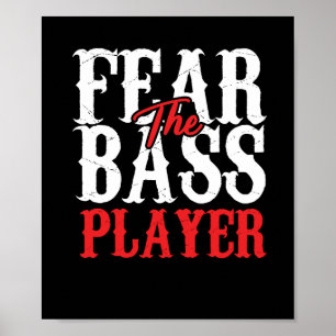 Geweldige dyspnoe gitarist Typografie Poster