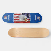 Geweldige Eagle, de Amerikaanse vlag, patriottisch Skateboard (Horizontaal)