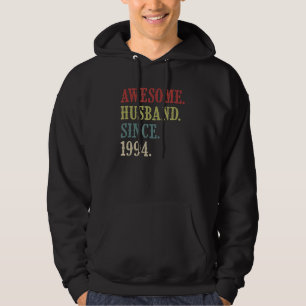 Geweldige echtgenoot sinds 1994 28 huwelijksfeestd hoodie