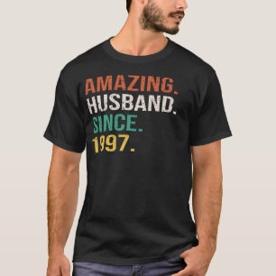 Geweldige echtgenoot sinds 1997 t-shirt