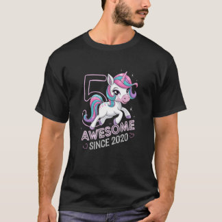 Geweldige Eenhoorn Sinds 2020 Verjaardag Pret T-shirt