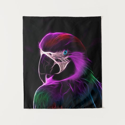 Geweldige effect Plum Glow Bird Wandkleed (Voorkant)