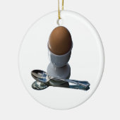 Geweldige eieren keramisch ornament (Links)