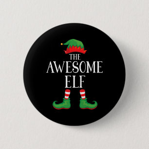 Geweldige Elf Matching Group Xmas Funny Family Chr Ronde Button 5,7 Cm