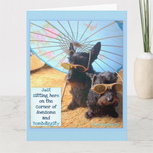 Geweldige en bombdiggity kaart (Voorkant)