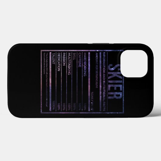 Geweldige en grappige voedingswaarde-etikettering  Case-Mate iPhone case (Achterkant (horizontaal))