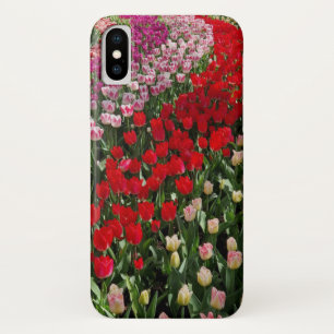 Geweldige en Kleurrijke Delftsbloemen Tulpen iPhone X Hoesje